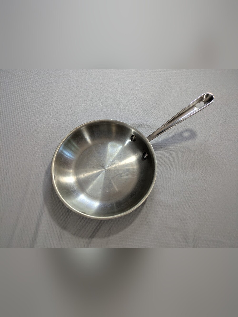 Vintage All-Clad D3 Stainless Steel 8" Fry Pan Skillet Tri-Ply Made In USA